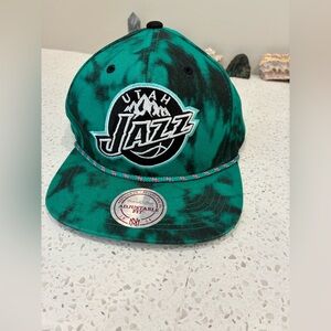 Utah Jazz green tie dye hat